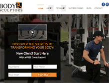 Tablet Screenshot of bodysculptorspersonaltraining.com